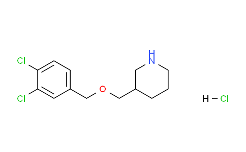 CAS No. 1289384-93-5, 3-(((3,4-Dichlorobenzyl)oxy)methyl)piperidine hydrochloride