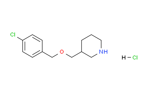 CAS No. 1220037-01-3, 3-(((4-Chlorobenzyl)oxy)methyl)piperidine hydrochloride