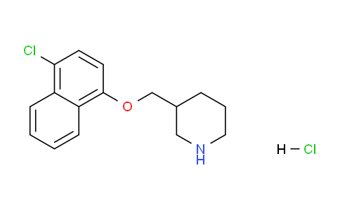 CAS No. 1050509-55-1, 3-(((4-Chloronaphthalen-1-yl)oxy)methyl)piperidine hydrochloride
