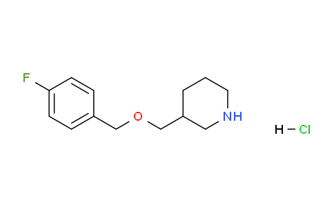 CAS No. 1220017-51-5, 3-(((4-Fluorobenzyl)oxy)methyl)piperidine hydrochloride