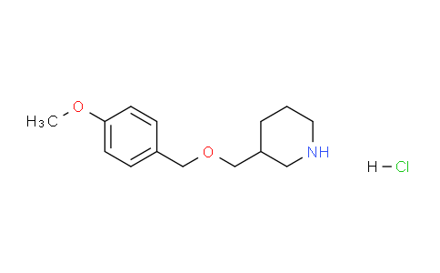 CAS No. 1219977-33-9, 3-(((4-Methoxybenzyl)oxy)methyl)piperidine hydrochloride