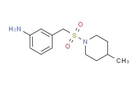 CAS No. 1094853-89-0, 3-(((4-Methylpiperidin-1-yl)sulfonyl)methyl)aniline