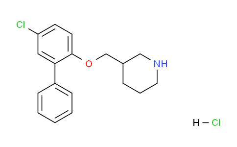 CAS No. 1219972-21-0, 3-(((5-Chloro-[1,1'-biphenyl]-2-yl)oxy)methyl)piperidine hydrochloride
