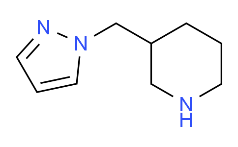 CAS No. 1211450-36-0, 3-((1H-Pyrazol-1-yl)methyl)piperidine