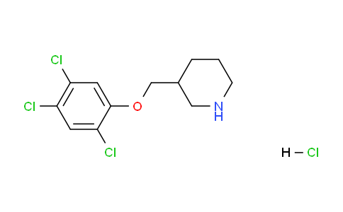 CAS No. 1219972-44-7, 3-((2,4,5-Trichlorophenoxy)methyl)piperidine hydrochloride