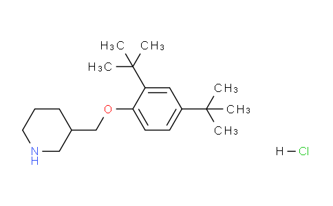 CAS No. 1219972-58-3, 3-((2,4-Di-tert-butylphenoxy)methyl)piperidine hydrochloride