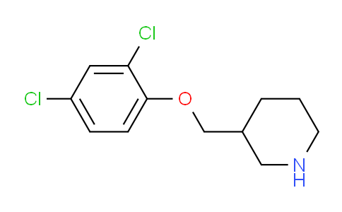 CAS No. 946787-19-5, 3-((2,4-Dichlorophenoxy)methyl)piperidine