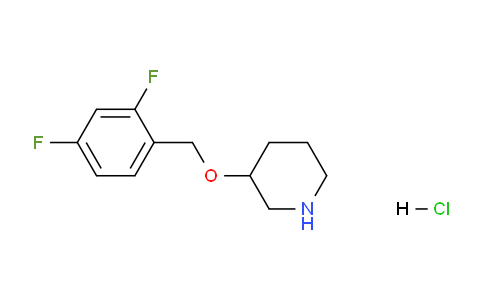 CAS No. 1220020-22-3, 3-((2,4-Difluorobenzyl)oxy)piperidine hydrochloride