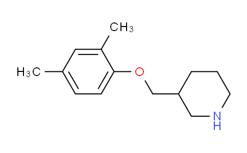 CAS No. 946713-14-0, 3-((2,4-Dimethylphenoxy)methyl)piperidine