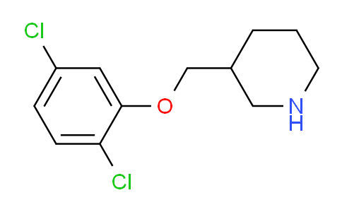 CAS No. 946744-03-2, 3-((2,5-Dichlorophenoxy)methyl)piperidine