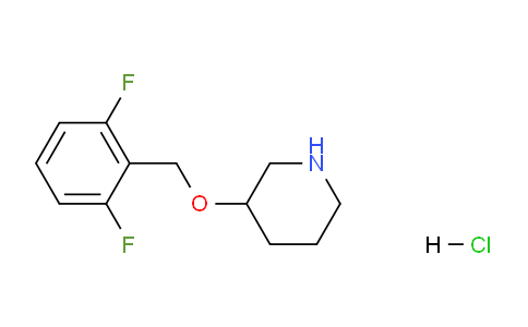 CAS No. 1219977-12-4, 3-((2,6-Difluorobenzyl)oxy)piperidine hydrochloride