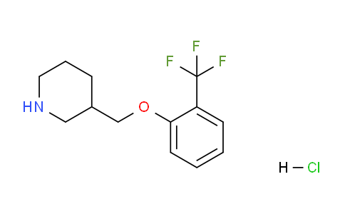 CAS No. 1219960-58-3, 3-((2-(Trifluoromethyl)phenoxy)methyl)piperidine hydrochloride