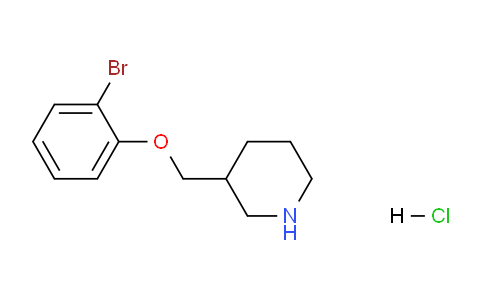 CAS No. 1220019-26-0, 3-((2-Bromophenoxy)methyl)piperidine hydrochloride