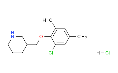 CAS No. 1220035-32-4, 3-((2-Chloro-4,6-dimethylphenoxy)methyl)piperidine hydrochloride