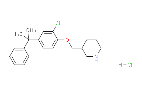 CAS No. 1220032-92-7, 3-((2-Chloro-4-(2-phenylpropan-2-yl)phenoxy)methyl)piperidine hydrochloride