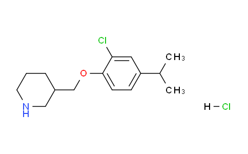 CAS No. 1220035-60-8, 3-((2-Chloro-4-isopropylphenoxy)methyl)piperidine hydrochloride