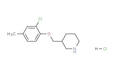 CAS No. 1220027-72-4, 3-((2-Chloro-4-methylphenoxy)methyl)piperidine hydrochloride