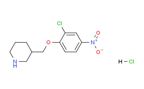 CAS No. 1219979-24-4, 3-((2-Chloro-4-nitrophenoxy)methyl)piperidine hydrochloride