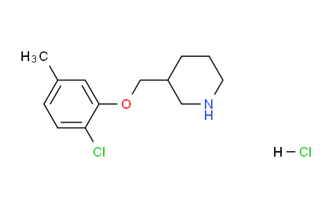 CAS No. 1050509-67-5, 3-((2-Chloro-5-methylphenoxy)methyl)piperidine hydrochloride