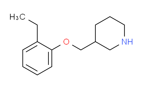 CAS No. 802037-46-3, 3-((2-Ethylphenoxy)methyl)piperidine
