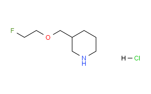 CAS No. 1220028-37-4, 3-((2-Fluoroethoxy)methyl)piperidine hydrochloride