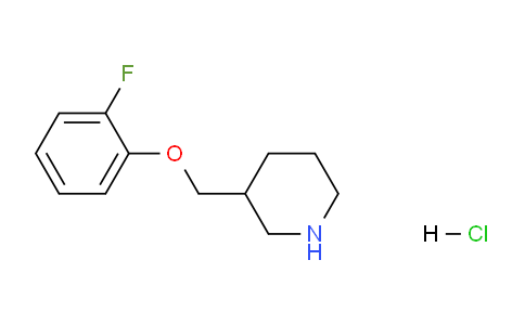 CAS No. 614731-30-5, 3-((2-Fluorophenoxy)methyl)piperidine hydrochloride