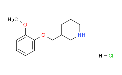 CAS No. 1185303-95-0, 3-((2-Methoxyphenoxy)methyl)piperidine hydrochloride