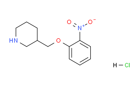 CAS No. 1219982-88-3, 3-((2-Nitrophenoxy)methyl)piperidine hydrochloride