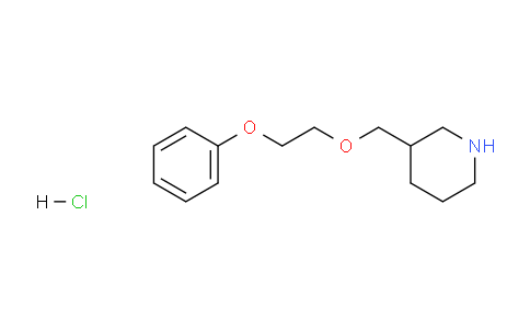 CAS No. 1220021-43-1, 3-((2-Phenoxyethoxy)methyl)piperidine hydrochloride