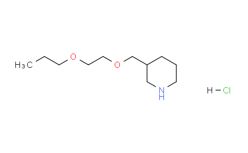 CAS No. 1220033-25-9, 3-((2-Propoxyethoxy)methyl)piperidine hydrochloride