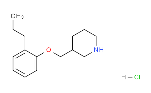 CAS No. 1219960-74-3, 3-((2-Propylphenoxy)methyl)piperidine hydrochloride