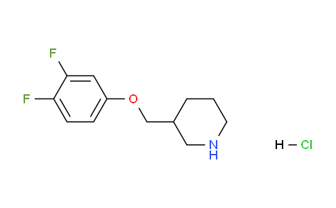 CAS No. 1185293-04-2, 3-((3,4-Difluorophenoxy)methyl)piperidine hydrochloride
