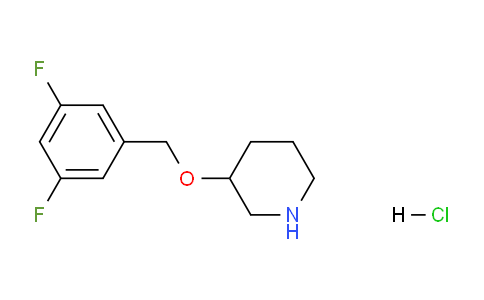 CAS No. 1220020-26-7, 3-((3,5-Difluorobenzyl)oxy)piperidine hydrochloride