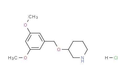 CAS No. 1220034-38-7, 3-((3,5-Dimethoxybenzyl)oxy)piperidine hydrochloride