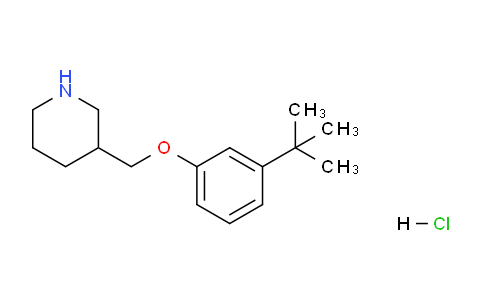 CAS No. 1220028-76-1, 3-((3-(tert-Butyl)phenoxy)methyl)piperidine hydrochloride