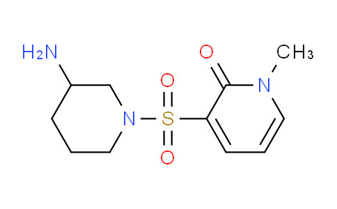 CAS No. 1713639-43-0, 3-((3-Aminopiperidin-1-yl)sulfonyl)-1-methylpyridin-2(1H)-one