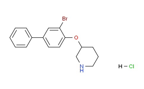 CAS No. 1220021-40-8, 3-((3-Bromo-[1,1'-biphenyl]-4-yl)oxy)piperidine hydrochloride