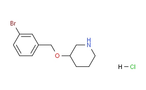 CAS No. 1219977-35-1, 3-((3-Bromobenzyl)oxy)piperidine hydrochloride