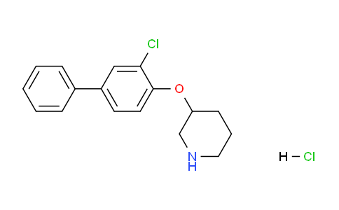 CAS No. 1220018-26-7, 3-((3-Chloro-[1,1'-biphenyl]-4-yl)oxy)piperidine hydrochloride