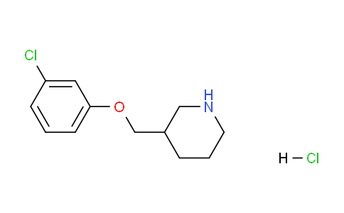 CAS No. 1185297-64-6, 3-((3-Chlorophenoxy)methyl)piperidine hydrochloride