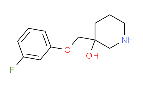 CAS No. 954220-32-7, 3-((3-Fluorophenoxy)methyl)piperidin-3-ol