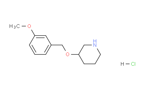 CAS No. 1220036-58-7, 3-((3-Methoxybenzyl)oxy)piperidine hydrochloride