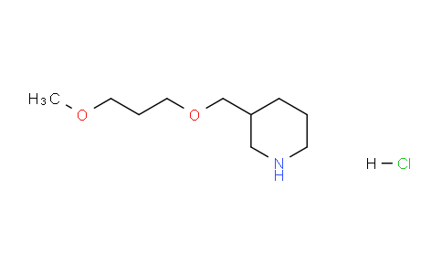 CAS No. 1220037-13-7, 3-((3-Methoxypropoxy)methyl)piperidine hydrochloride