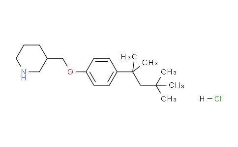 CAS No. 1219982-30-5, 3-((4-(2,4,4-Trimethylpentan-2-yl)phenoxy)methyl)piperidine hydrochloride