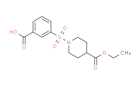 CAS No. 937604-24-5, 3-((4-(Ethoxycarbonyl)piperidin-1-yl)sulfonyl)benzoic acid