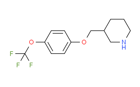 CAS No. 405090-60-0, 3-((4-(Trifluoromethoxy)phenoxy)methyl)piperidine