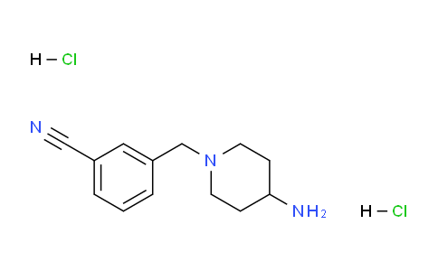 CAS No. 1286273-82-2, 3-((4-Aminopiperidin-1-yl)methyl)benzonitrile dihydrochloride