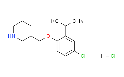 CAS No. 1220027-94-0, 3-((4-Chloro-2-isopropylphenoxy)methyl)piperidine hydrochloride