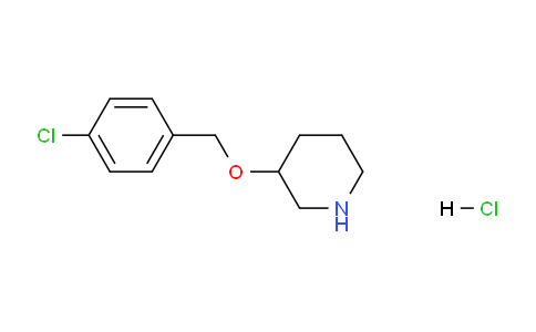 CAS No. 1220033-10-2, 3-((4-Chlorobenzyl)oxy)piperidine hydrochloride