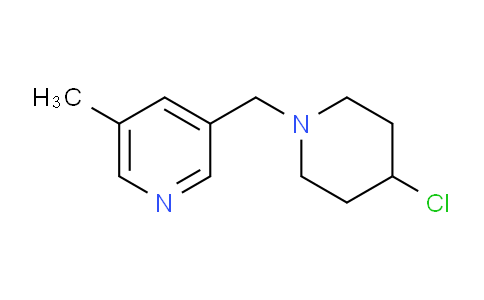 CAS No. 239136-47-1, 3-((4-Chloropiperidin-1-yl)methyl)-5-methylpyridine